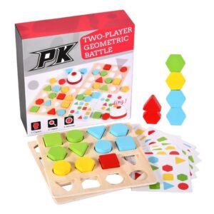 two player geometric battle toy