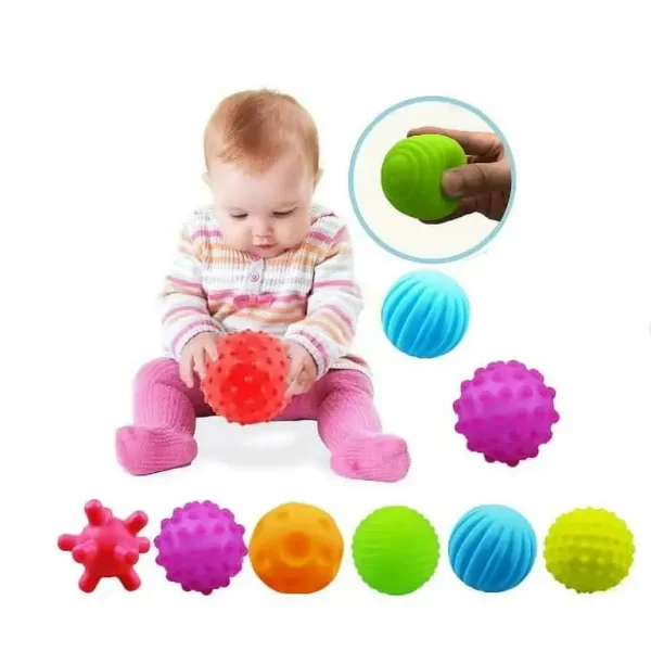 Sensory ball set (6 Balls of different textures)