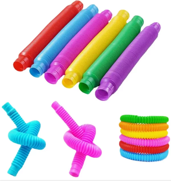 Pop Tube Sensory Toys Perfect for Developing Fine Motor Skills, ADHD & Autism