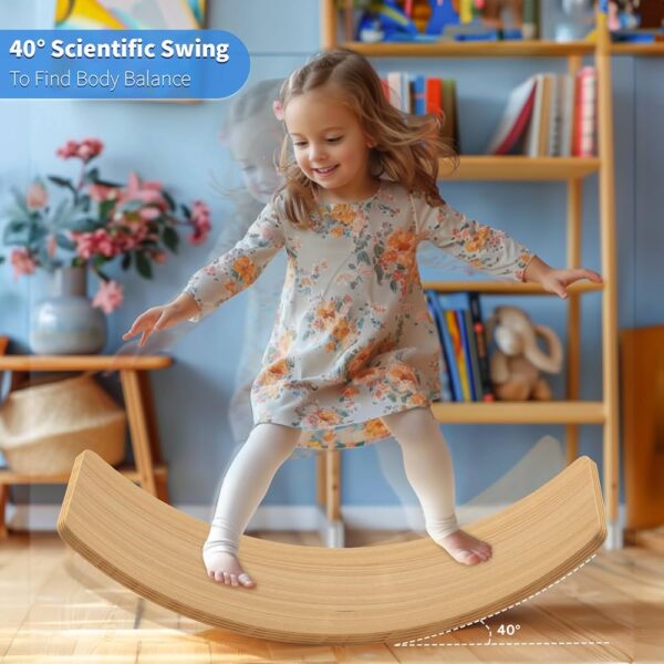 Wooden Wobble Balance Board for Kids