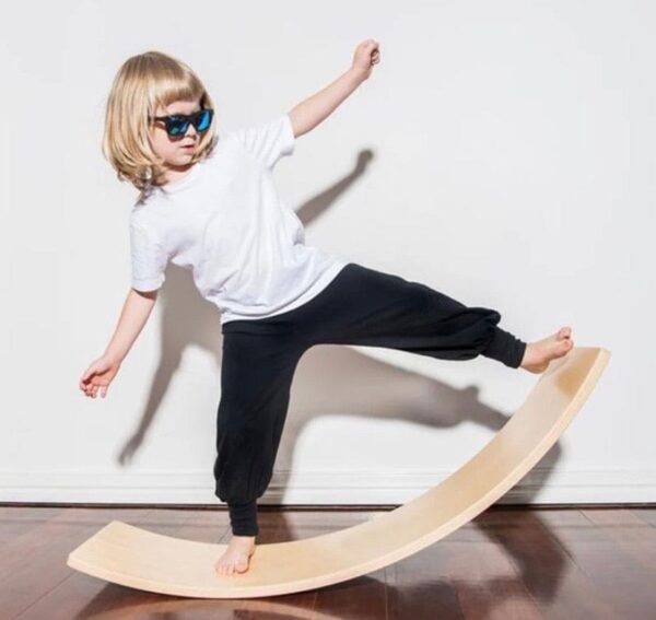 Wooden Wobble Balance Board for Kids - Image 3