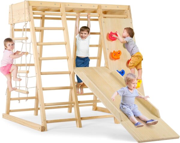 Indoor Wooden Climber Jungle Gym - Image 2