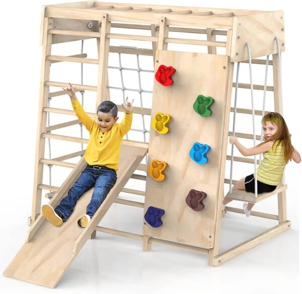 Indoor Wooden Climber Jungle Gym