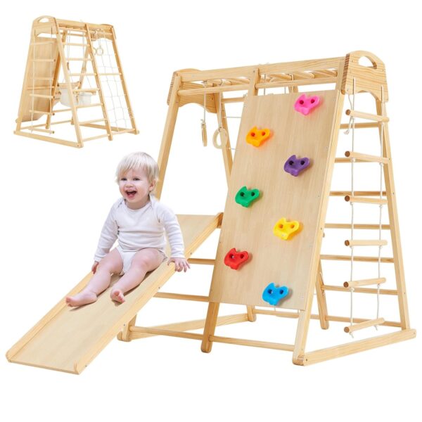 Indoor Wooden Climber Jungle Gym - Image 3